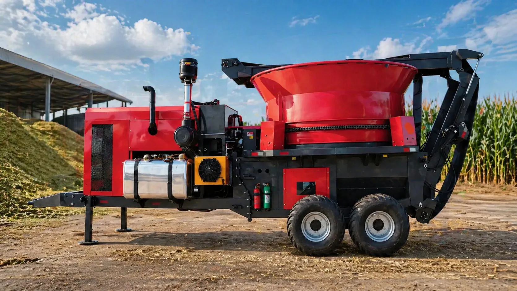9F-70 Forage Hammer Mill Application 1