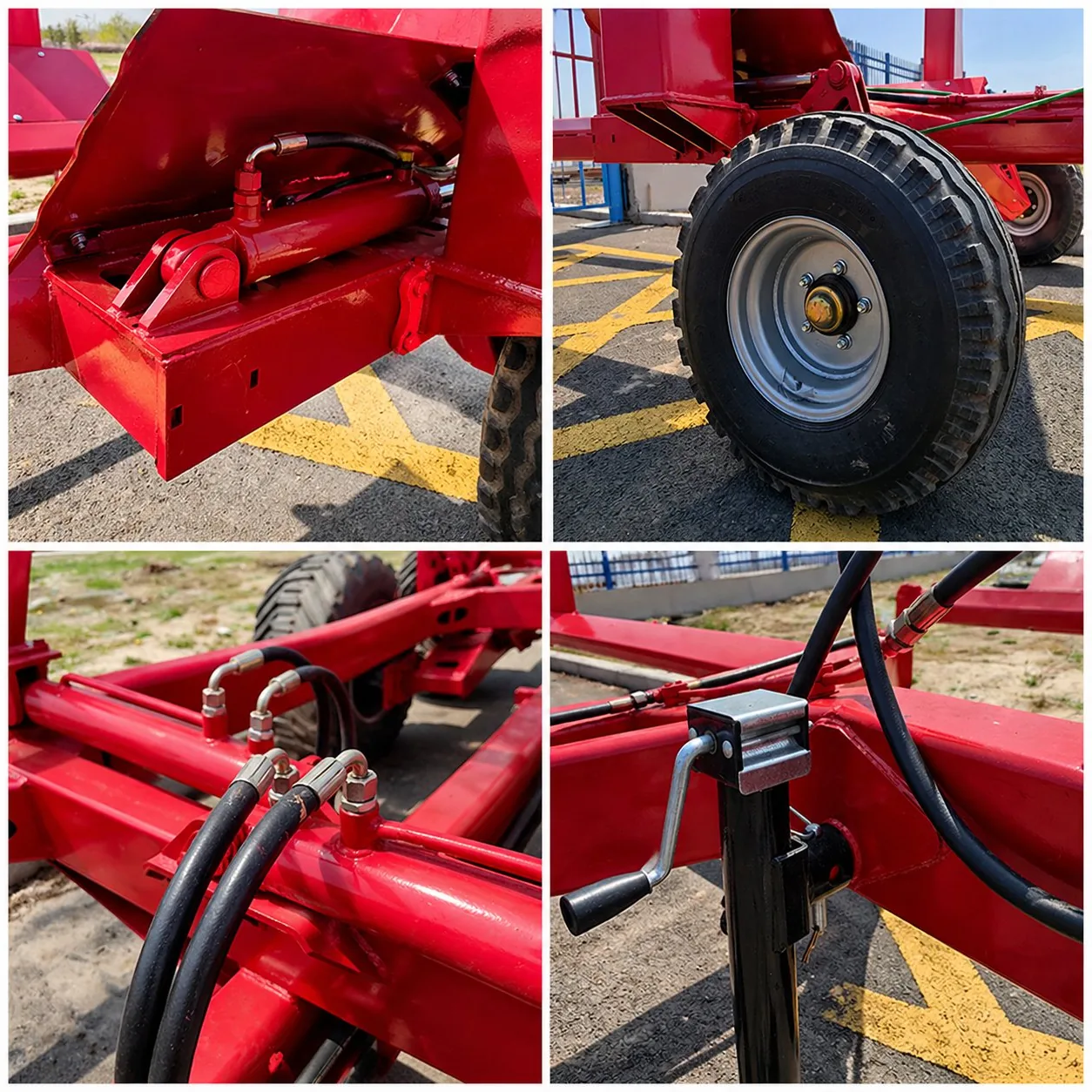9JYY-2.5 Compact Round Bale Transporter Trailer Detail 1