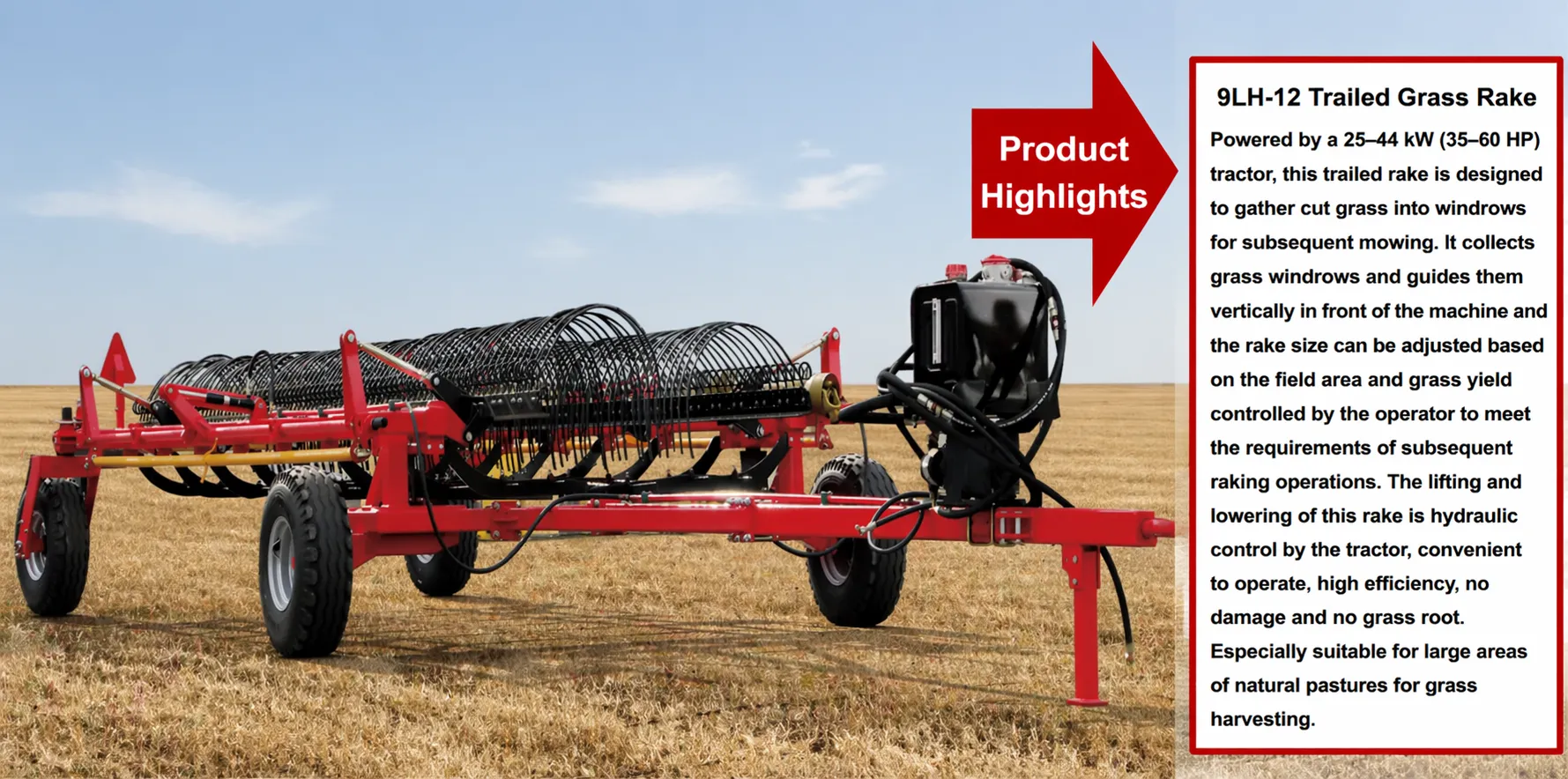 9LH-12 Hay Rake