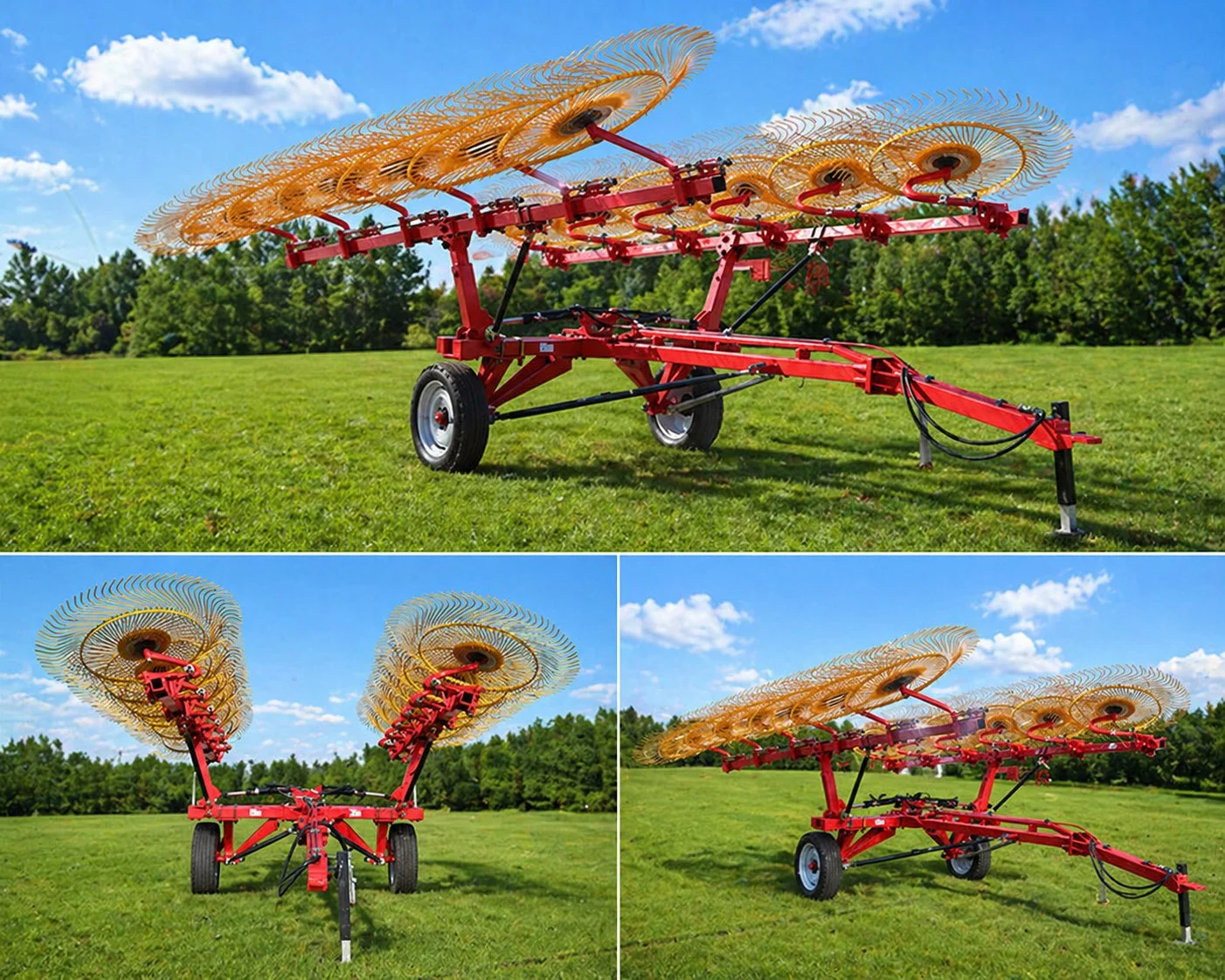 9LZ-6.0 Finger Wheel Hay Rake application