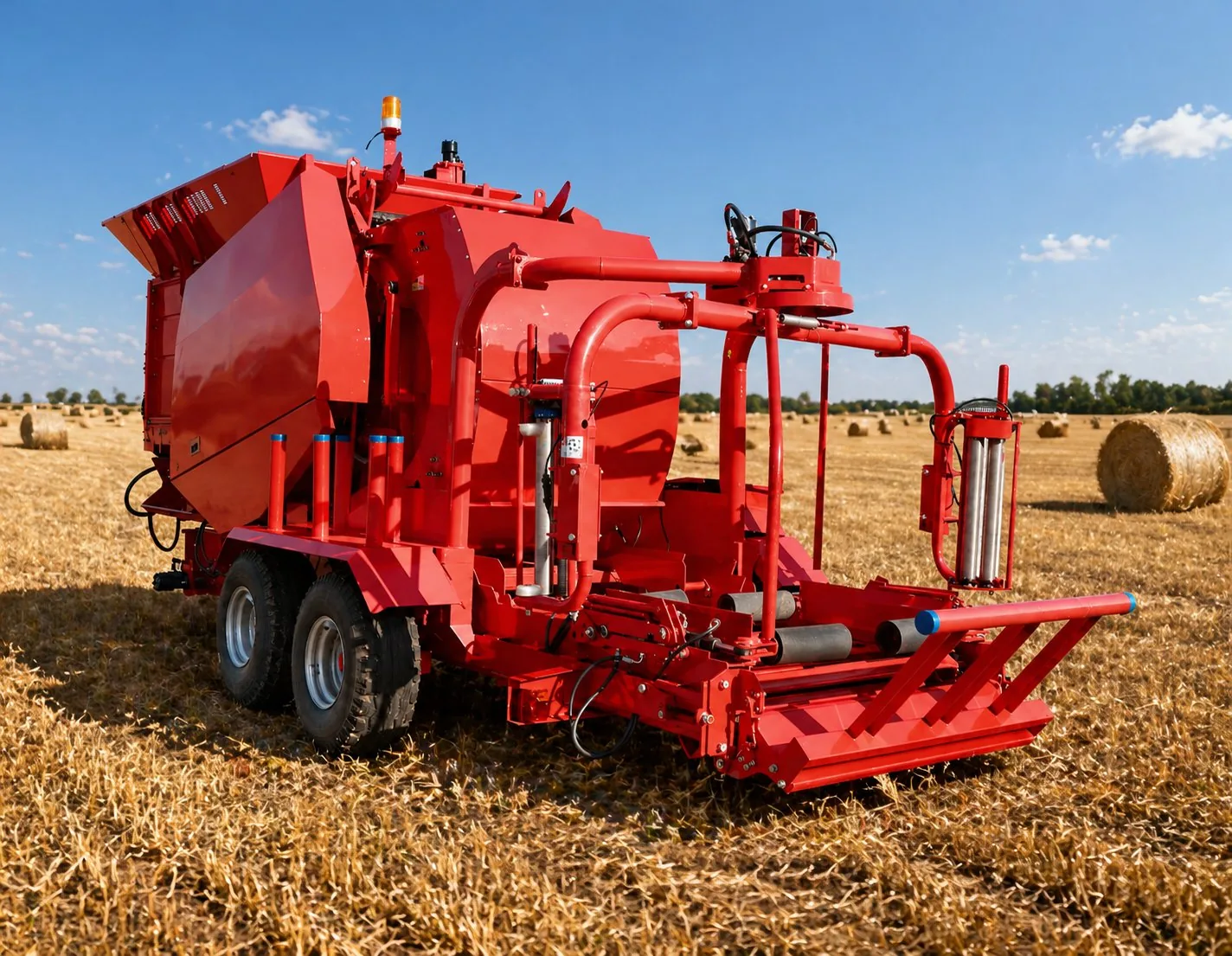 9YCM-850 Silage Baler Wrapper Combo Machine Application 1