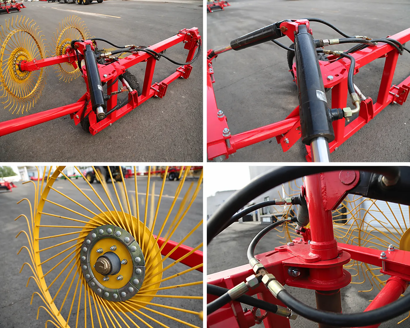 Hydraulic Folding Finger Wheel Tedder detail