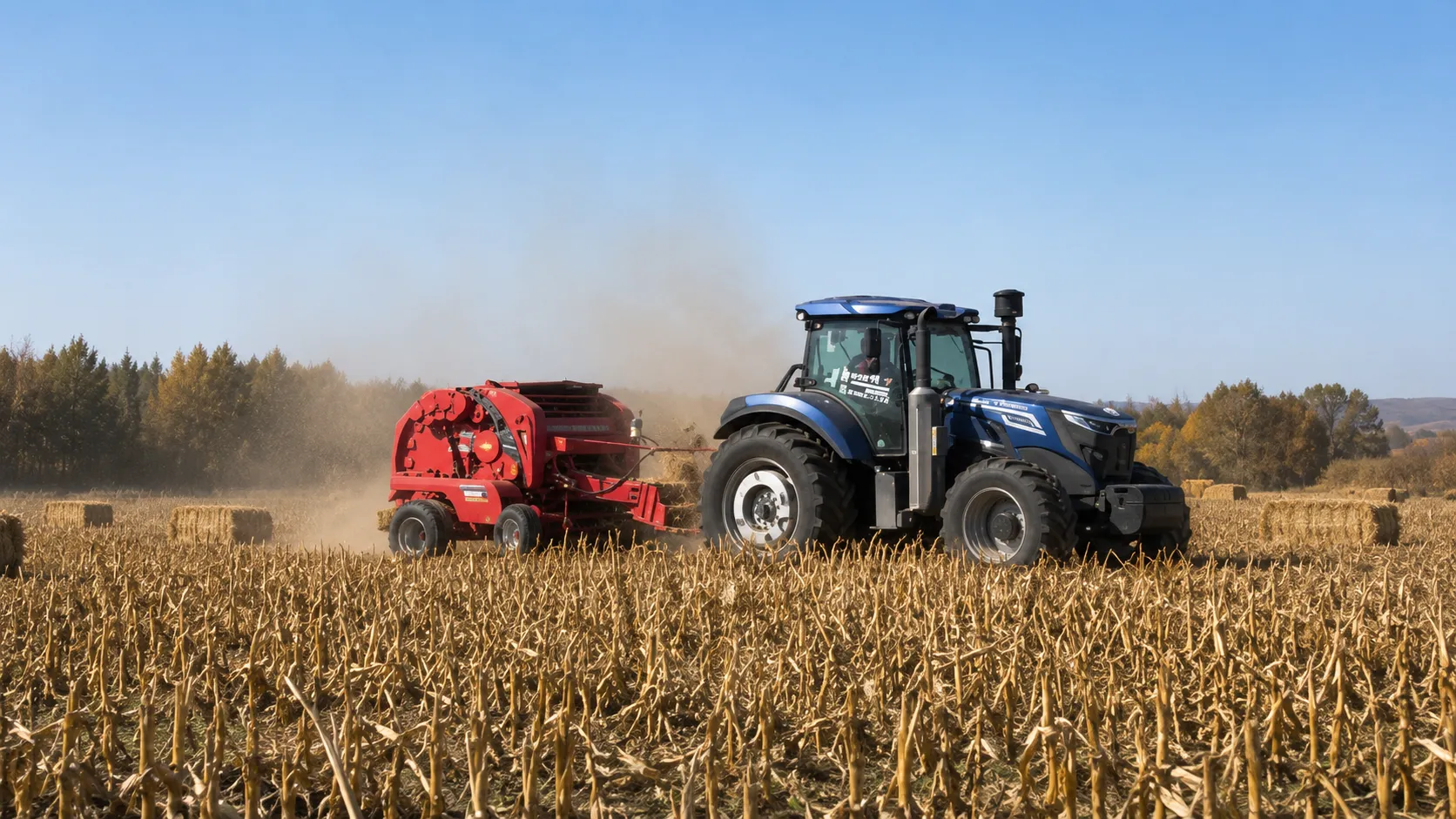 Square Baler for Corn Stalks square-baler-application-4